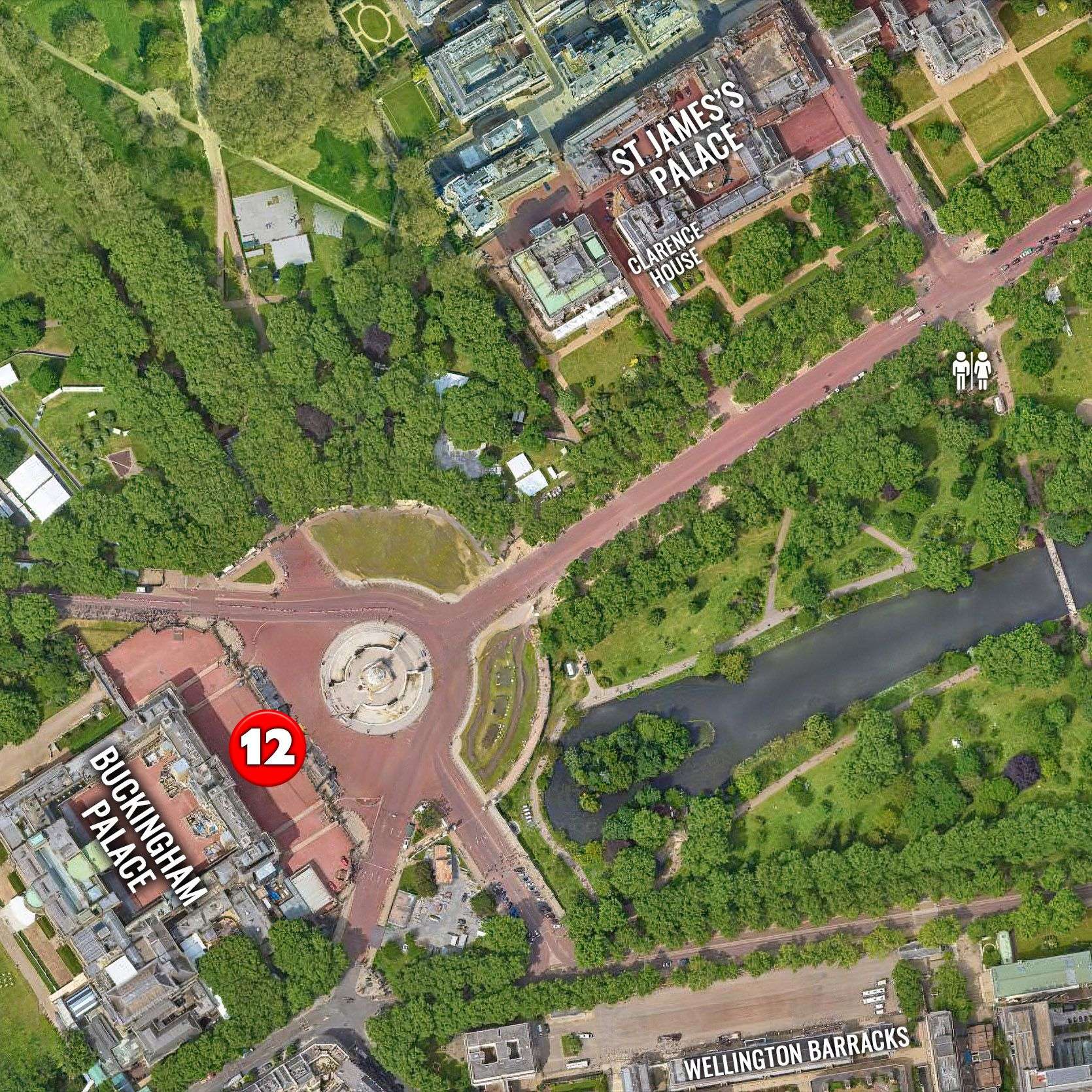 The Buckingham Palace Detachment of The King’s Guard retire to the guardroom